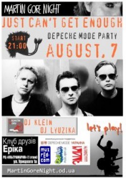����. Just Can`t Get Enough [Depeche Mode] Party - 7 ������� 2010